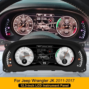 Tableau de bord numérique pour voiture, écran LCD de 12,3 pouces, compteur de vitesse pour Jeep Wrangler JK 2011 - 2017, remplacement - Product Image 6