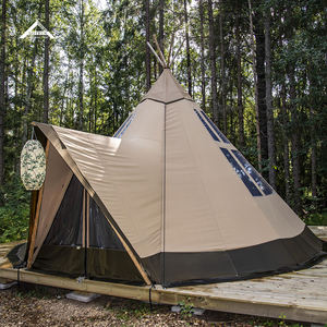 Tente <span class=keywords><strong>Tipi</strong></span> d'hôtel en plein air personnalisable de 6m, tente de glamping imperméable de luxe pour les voyages en famille, safari bien isolé, style <span class=keywords><strong>indien</strong></span> 2 4 - Product Image 6