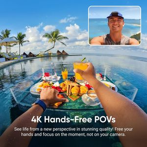 Caméra d'action Insta360 GO 3S - Caméra de vlog portable 4K ultra-compacte, POV mains libres, stabilisation, 140 min d'enregistrement, étanche, POV pour animaux de compagnie - Product Image 4