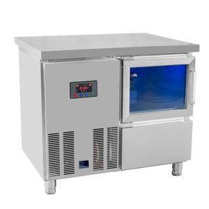 Machine à glace refroidie à l'eau 200 bls par jour, appareil Commercial avec <span class=keywords><strong>Table</strong></span> de travail pour les boissons, les cafés et les hôtels - Product Image 3