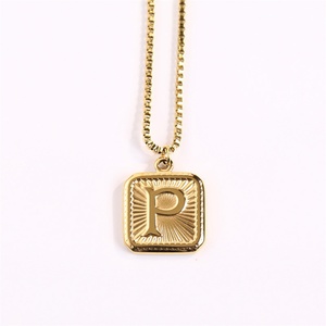 Nuevos Productos, Collar con Colgante de Letra del Alfabeto, Cadena de Acero Inoxidable, Joyería para Mujer, Accesorios - Product Image 4