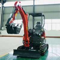 2.5 Ton mikro ekskavator EPA untuk mesin Kubota pengiriman cepat Orchard Bagger penggali pertanian Mini Cina ekskavator inti pompa Motor gigi