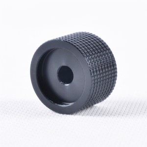 Bouton de <span class=keywords><strong>volume</strong></span> audio en aluminium CNC noir 25x15mm pour amplificateur à tubes - Product Image 2