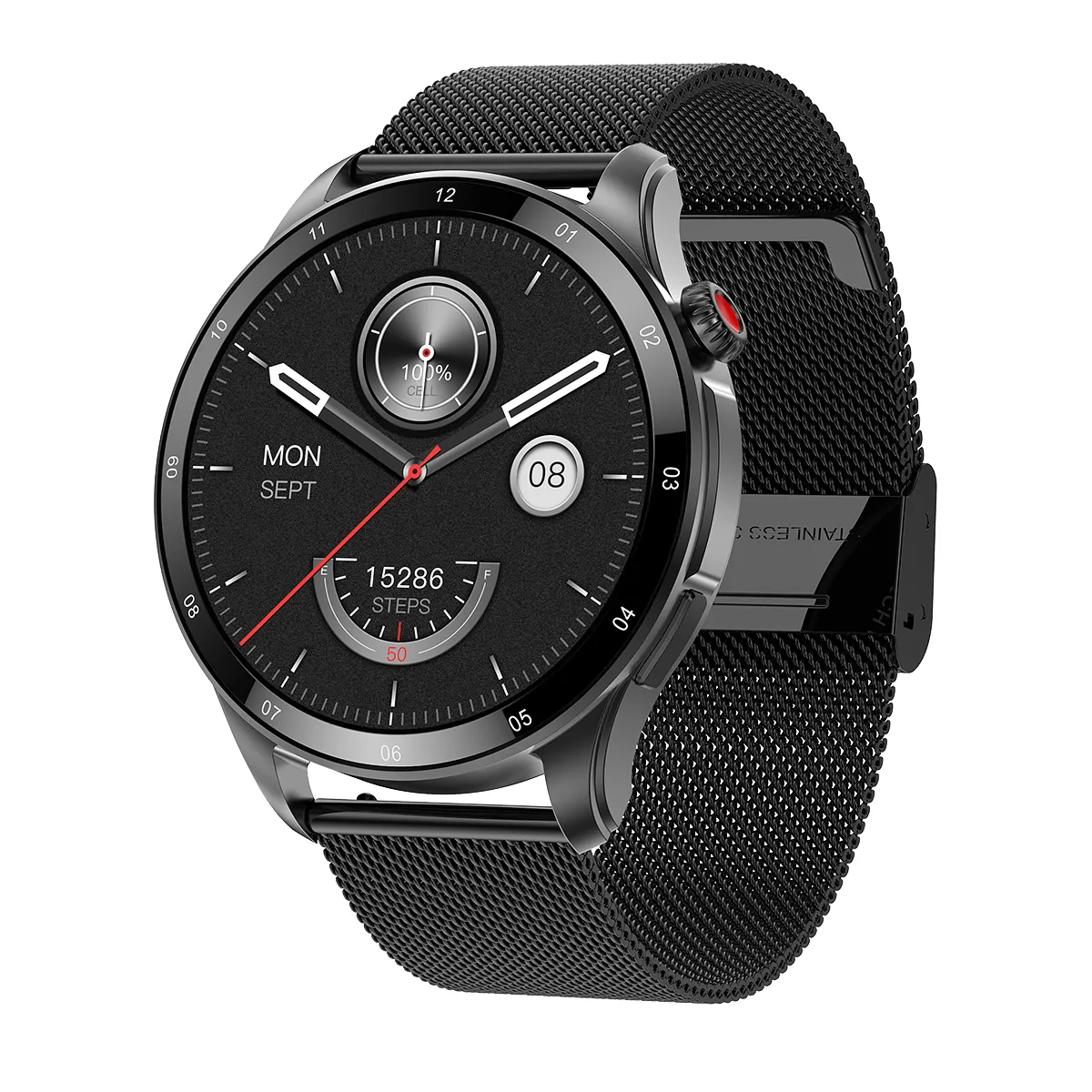 Vendita di orologi E26 da uomo Smartwatch salute 1.43 Full Touch Screen Smart Watch supporto attività Tracker E26 round smart watch