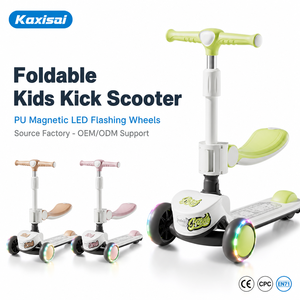 Patinete Infantil de Marca Privada OEM ODM, Patinete Plegable de 3 Ruedas para Niños, Color Personalizado, Ruedas LED para Exportación al Por Mayor - Product Image 1