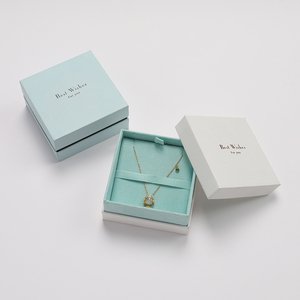 High Quality Luxury Velvet Insert Custom Logo Cardboard Ring Necklace Jewelry Gift Box Square <b>Pattern</b> Premium Packaging - Product Image 6