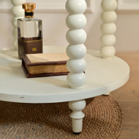 Table basse latérale INNOVA, style européen moderne nordique, en bois blanc durable, décorative, facile à assembler, pour le salon