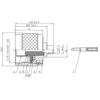 Connecteurs coaxiaux de type N de haute qualité N-JB3 pour RG141 Semi-flexible Semi-acier Connecteur mâle de type N
