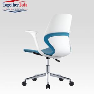 Plastic Office Adjustable Swivel Lab Staff Task <b>Stool</b> Seating Training Meeting Room Conference Chair with Seat Cushion <b>Wheel</b> - Product Image 6