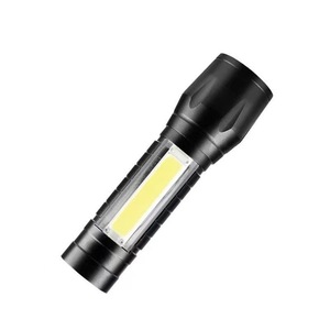 Mini lampe torche LED T8 rechargeable par USB, portable, zoomable, lumière latérale, pour situations d'urgence en extérieur - Product Image 2