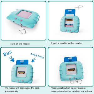 Juguete Musical Educativo de Peluche Lapare para Niños Pequeños de 1 a 5 Años, 520 Tarjetas de Palabras Visuales, Preparación para Jardín de Infancia, Aprendizaje del <span class=keywords><strong>Alfabeto</strong></span> para Niños - Product Image 2
