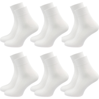 Chaussettes pour femmes, sans couture, non-contraignantes, pour les veines, avec bande supérieure confortable, blanches