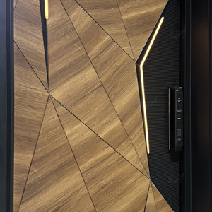 Portes en bois personnalisées pour <span class=keywords><strong>l</strong></span>'extérieur et <span class=keywords><strong>l</strong></span>'intérieur <span class=keywords><strong>de</strong></span> la maison, <span class=keywords><strong>porte</strong></span> d'entrée en bois avec arche pour la maison, <span class=keywords><strong>porte</strong></span> avec serrure intelligente - Product Image 3