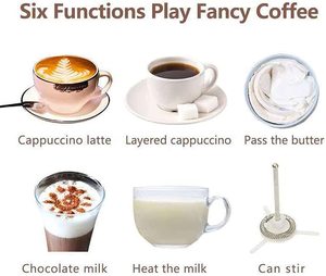 Máy Tạo Bọt Sữa Tự Động Gia Dụng 240Ml, Máy Tạo Bọt Nóng Lạnh Và Làm Ấm Sữa Cho Latte, Cappuccino, Macchiato Sô Cô La Nóng - Product Image 6