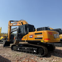 Excavatrice sur chenilles d'occasion Sany SY215C de 21 tonnes, haute performance, sans fuite d'huile, avec cabine climatisée, à vendre