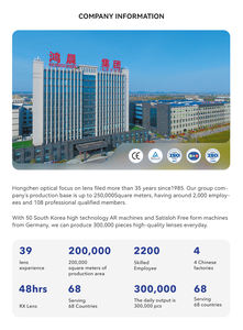 HONGCHEN consegna rapida RX 48 ore lenti da vista 1.67 IOT ufficio progressivo libero da obiettivo ottico personalizzato - Product Image 6