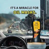 Removedor de Película de Grasa Astree con Aplicador de 100 ml, Limpiador de Vidrios para Eliminar Manchas de Agua, Limpiador de Parabrisas Antideslumbrante, Cepillo para el Cuidado de Vidrios de Automóviles