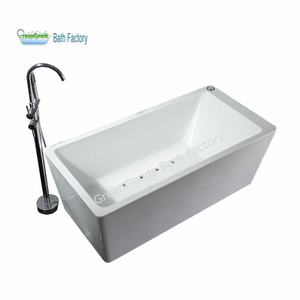 Frap — baignoire de Massage, douche autoportante en acrylique, couleur blanche, cascade avec Jets - Product Image 1
