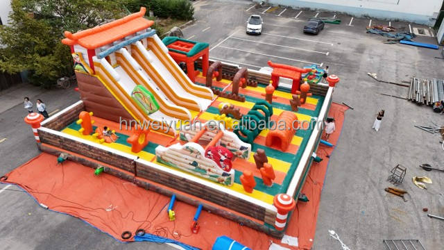 Simple Obstacle Giant Inflatable Obstacle Chinese Style Inflatable Fun City for ...