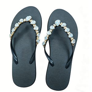 Nouvelles tongs plates pour femmes, design estival, confort simple, semelle souple, effet pailleté. - Product Image 5