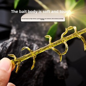 เหยื่อปลอมแบบมีจุดสีดำเหยื่อปลอมแบบลอยน้ำได้กุ้ง Pipi กุ้งบวกกลิ่นคาวเหยื่อนุ่<span class=keywords><strong>ม</strong></span>วัสดุยืดหยุ่นสำหรับปลาคาร์พวัสดุ PVC - Product Image 1