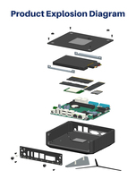 Mini PC Sin Ventilador en Oferta, Intel N150 Twin Lake, DDR5, 3 M.2, 2 COM, RS485, 8 USB, 4K Dual HD, TPM 2.0, Watchdog, Computadora Industrial IoT