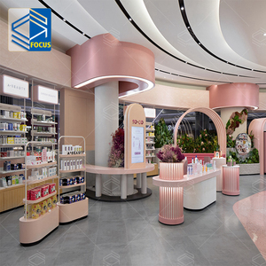 Estantes de góndolas cosméticas para salón de belleza, mobiliario de decoración de fábrica, soporte de exhibición de Hardware para tienda de maquillaje - Product Image 5