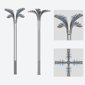 150 Wát đôi-cánh tay năng lượng mặt trời ánh sáng đường phố cực IP65 nhôm khung với LED cho sáng ngoài trời & chiếu sáng cảnh quan IP68 đánh giá - Product Image 5