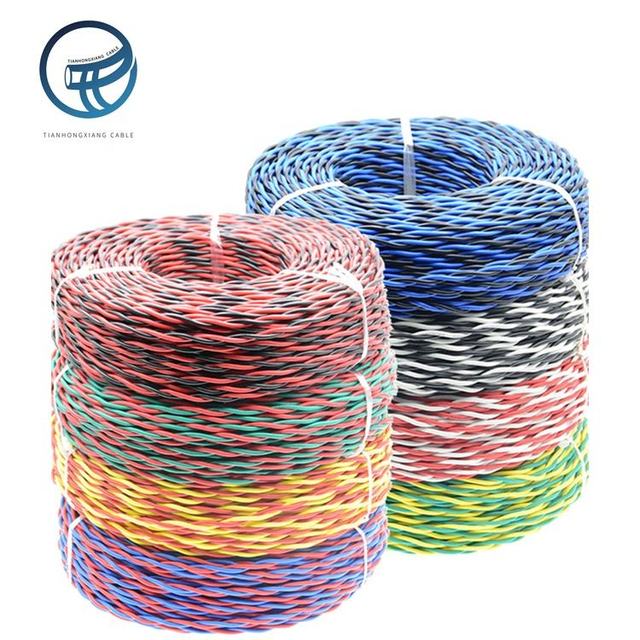 Cheap Price Fire Resistant Alarm Cable 1.5mm 2.5mm PVC Insulated Twisted Pair Electrical Wires