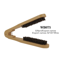 Peigne démêlant professionnel en V, brosse à cheveux double face en nylon, outil de coiffage pliable pour salon et usage domestique, soins capillaires DIY