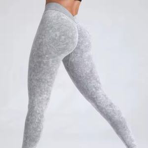 Pantalons de yoga avec logo personnalisé, leggings confortables et extensibles pour femmes, leggings avec poches latérales pour femmes, leggings de yoga - Product Image 3