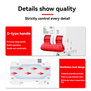 Мини-выключатель <span class=keywords><strong>DELIXI</strong></span> DZ47sz серии 1-63A DC PA66 материал миниатюрный MCB 1P 2P 3P 250V/500V Защита - Product Image 4