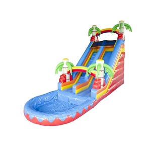 Trampolín Inflable Portátil y Plegable, <span class=keywords><strong>Castillo</strong></span> <span class=keywords><strong>Hinchable</strong></span> Residencial y Comercial <span class=keywords><strong>para</strong></span> Fiestas Familiares en el Patio Trasero - Product Image 5