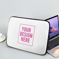 Custom Business Laptop Sleeve Material DE BUCEO Cierre de cremallera Escuela Viajes al aire libre Imprimir Demanda Computadora Moda Diseño de lujo