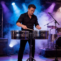Factory Wholesale High Quality Steel Timbals Drum Set 13" 14" Double Braced Stand Percussion Instrument for Music School