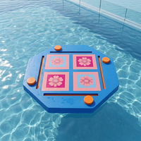 Table de Mahjong Flottante en EVA pour Divertissement Aquatique Transfrontalier, Ensemble de Jeu de Mahjong Pliable pour Piscine et Loisirs en Extérieur