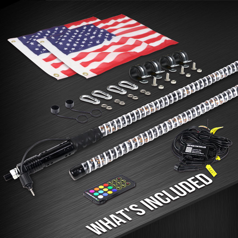 Fouet de 3 pieds en paire