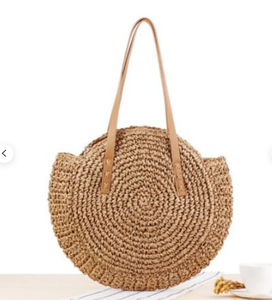 Boho Artistic Handmade Summer Beach Round Rattan <b>Straw</b> <b>Bags</b> for Women Beach <b>Bags</b> Direct From Indian Supplier - Product Image 2