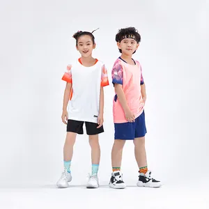 Camisa de futebol para crianças, conjunto de 2 peças de camisa de futebol personalizada para meninos e meninas