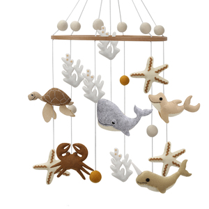 Mobile de bébé pour chambre d'enfant, mobile de bébé en forme de baleine, mobile de bébé en forme de tortue de mer, mobile de bébé en forme de <span class=keywords><strong>dauphin</strong></span>, mobile de bébé en feutre en forme de poisson de mer - Product Image 1