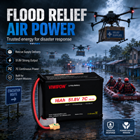 بطارية طائرة بدون طيار شبه صلبة عالية الأداء من المصنع مباشرةً 12S 14S 16Ah لطائرات الشحن/VTOL/الرفع الثقيل