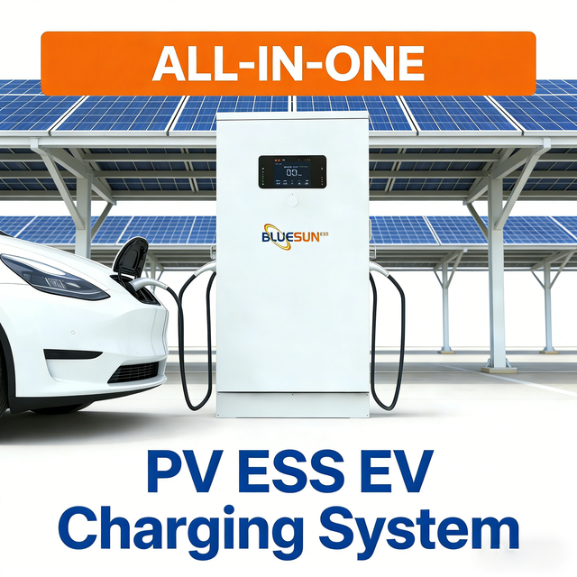 Bluesun Commercial Level DC Fast EV Charger 30KW  120KW 200KW Charging Station Solar Charger for EV Cars
