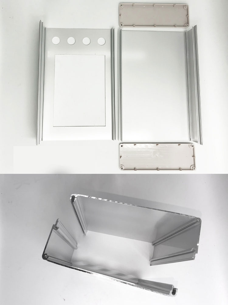 Industrial Automation Control 7 Inch HMI Touch Screen Handheld Aluminum Alloy Side Cover Plastic Installation Box