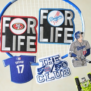 Parche Bordado de Lona Ecológica de PVC con el Logotipo del Equipo de Béisbol de la MLB, <span class=keywords><strong>Los</strong></span> <span class=keywords><strong>Angeles</strong></span> <span class=keywords><strong>Dodgers</strong></span>, Ohtani 50/50 Club - Product Image 5