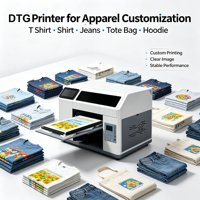 Imprimante DTG A3 pour vêtements, impression directe, imprimante numérique automatique pour t-shirts, jeans, sweats à capuche, sacs en toile