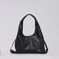 Sac à bandoulière pour femme COFANNI, en cuir PU noir imperméable, à sangle unique, grande capacité, sac hobo, pour le quotidien et les voyages