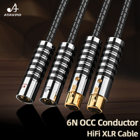 Câble audio vidéo OCC double XLR mâle vers femelle de haute qualité pour microphone amplificateur prise stéréo XLR câble audio équilibré
