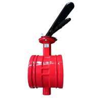 Clapet coupe-flamme manuel PN16 de type D81X, doté d'une extrémité fendue et d'un design papillon, utilisé dans les systèmes de protection incendie