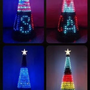 สุขสันต์วันคริสต์มาส<span class=keywords><strong>2022</strong></span>ต้นคริสต์มาสตกแต่งแสงวันหยุดสีเต็มรูปแบบไฟคริสต์มาส APP ควบคุมอัจฉริยะ - Product Image 2