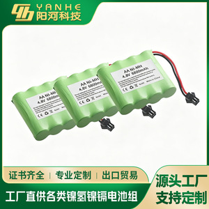 Batería AA Ni-Mh 4.8V 6800mAh recargable para juguetes con conector SM - Product Image 2